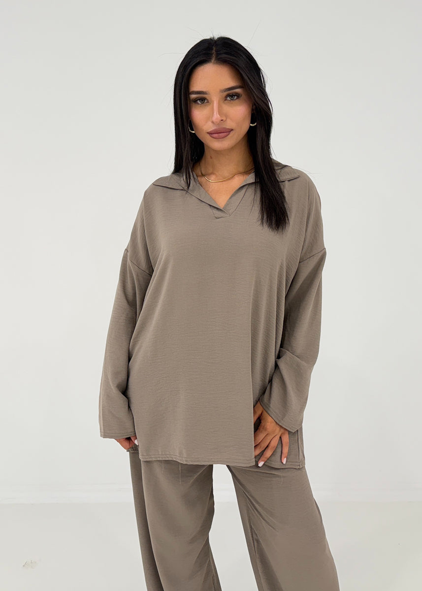 2-teiliges Set mit Kragen