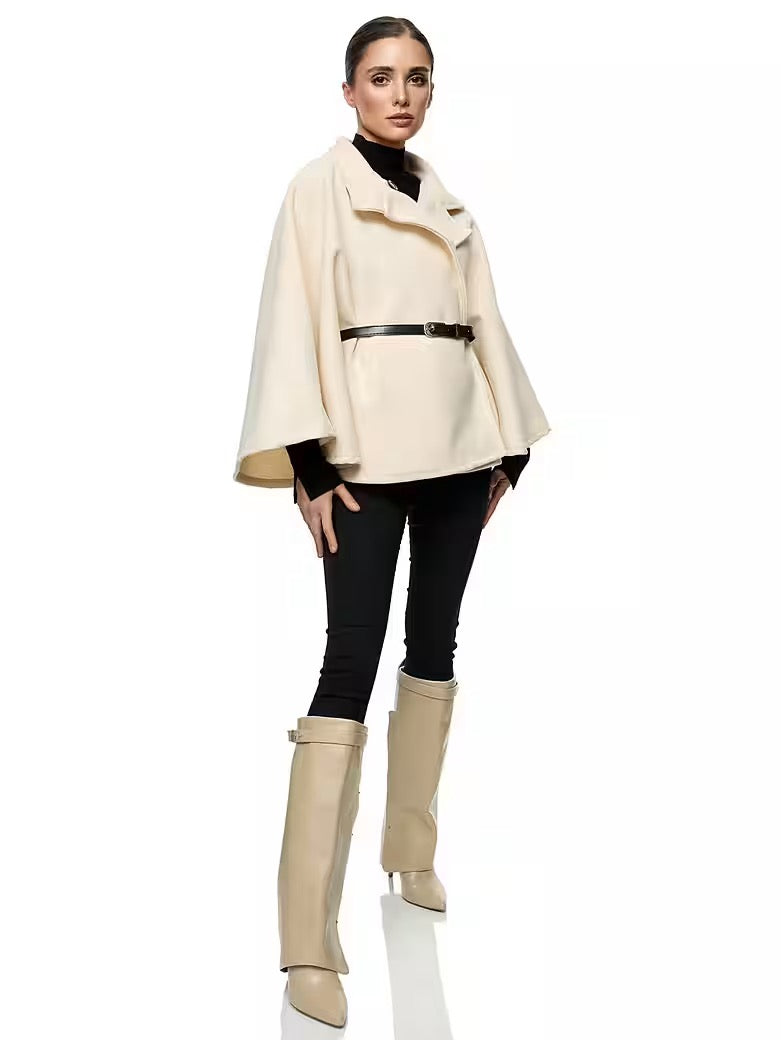 BELTED PONCHO