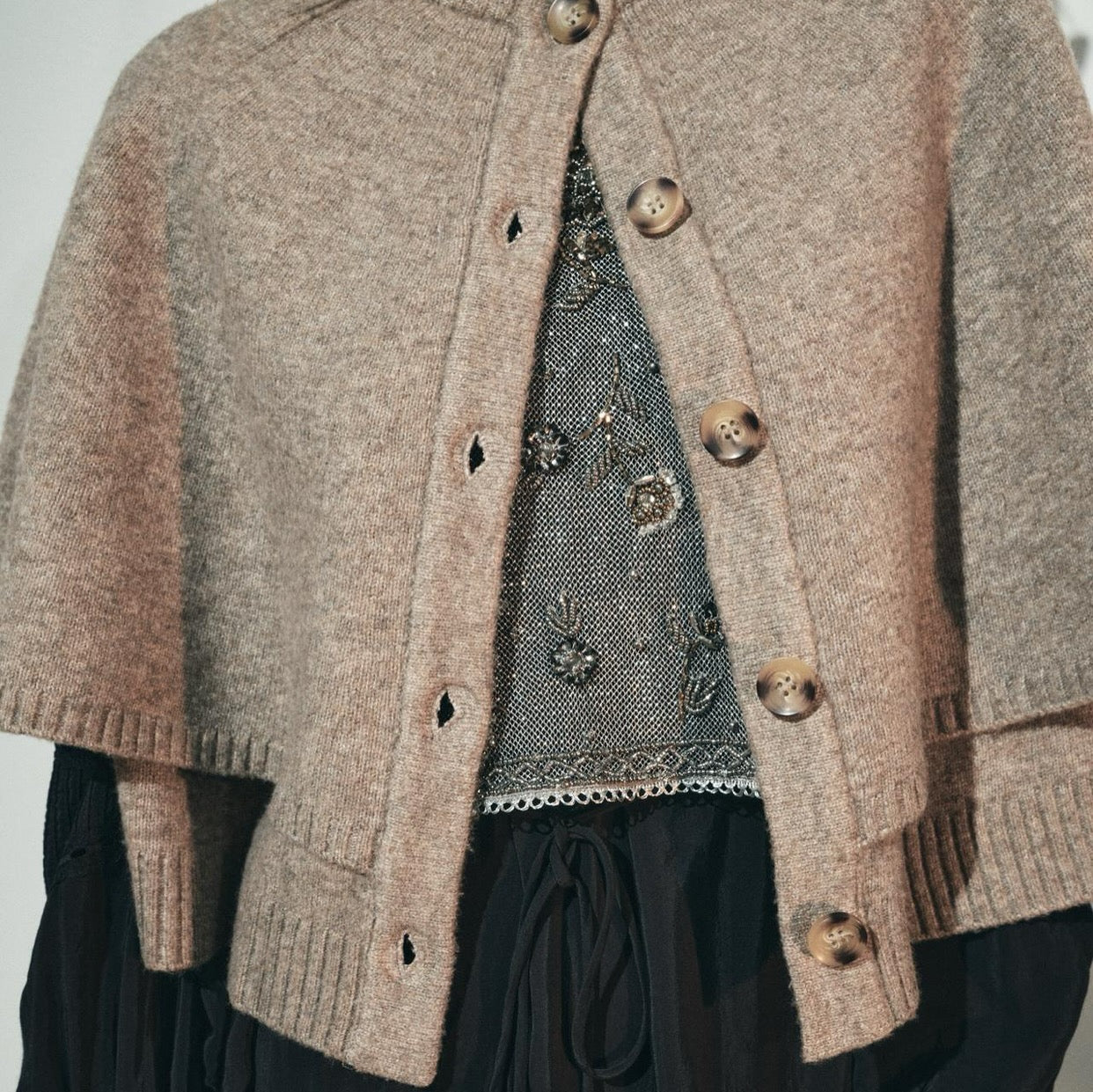 CAPE CARDIGAN SWEATER