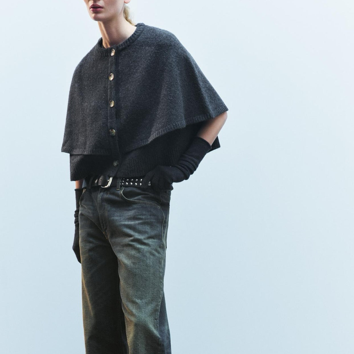 CAPE CARDIGAN SWEATER