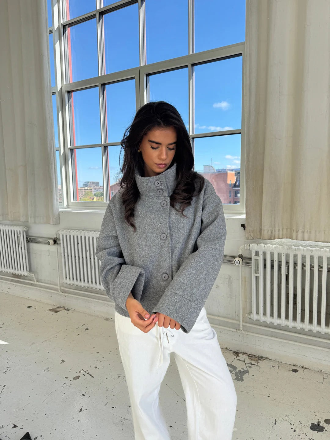 Isola High Neck Coat