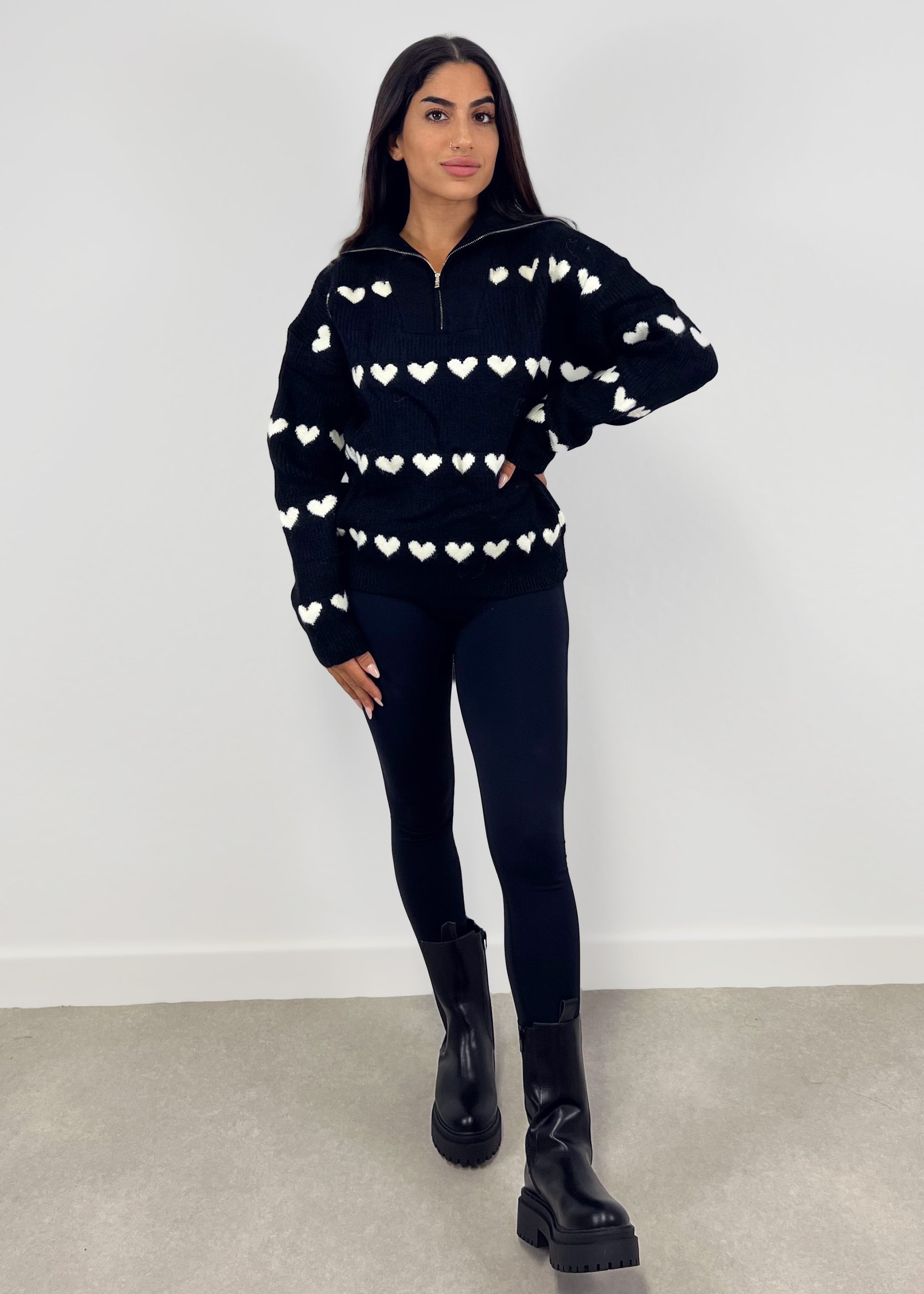 Pullover mit Reißverschluss