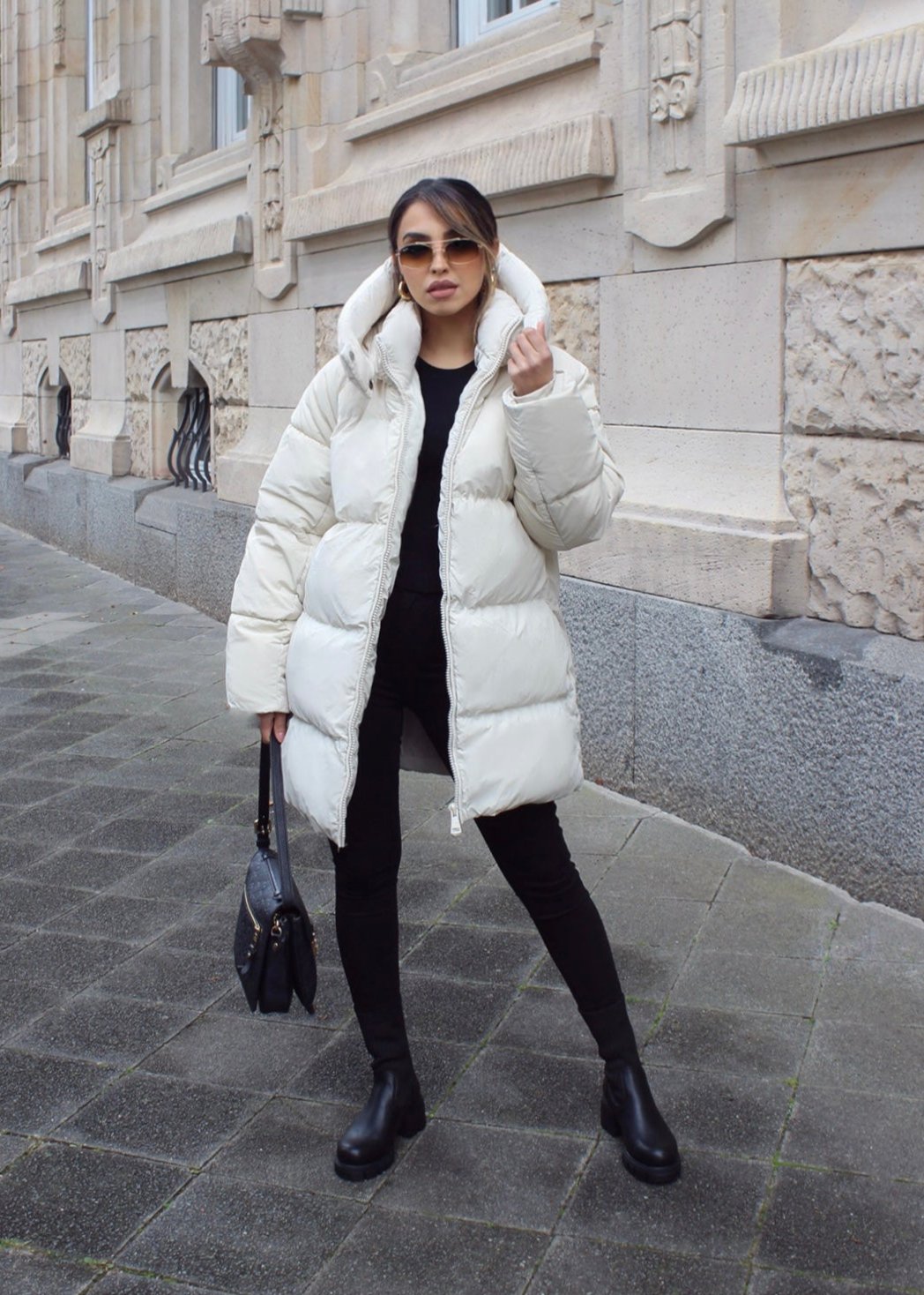 Steppjacke mit Kapuze