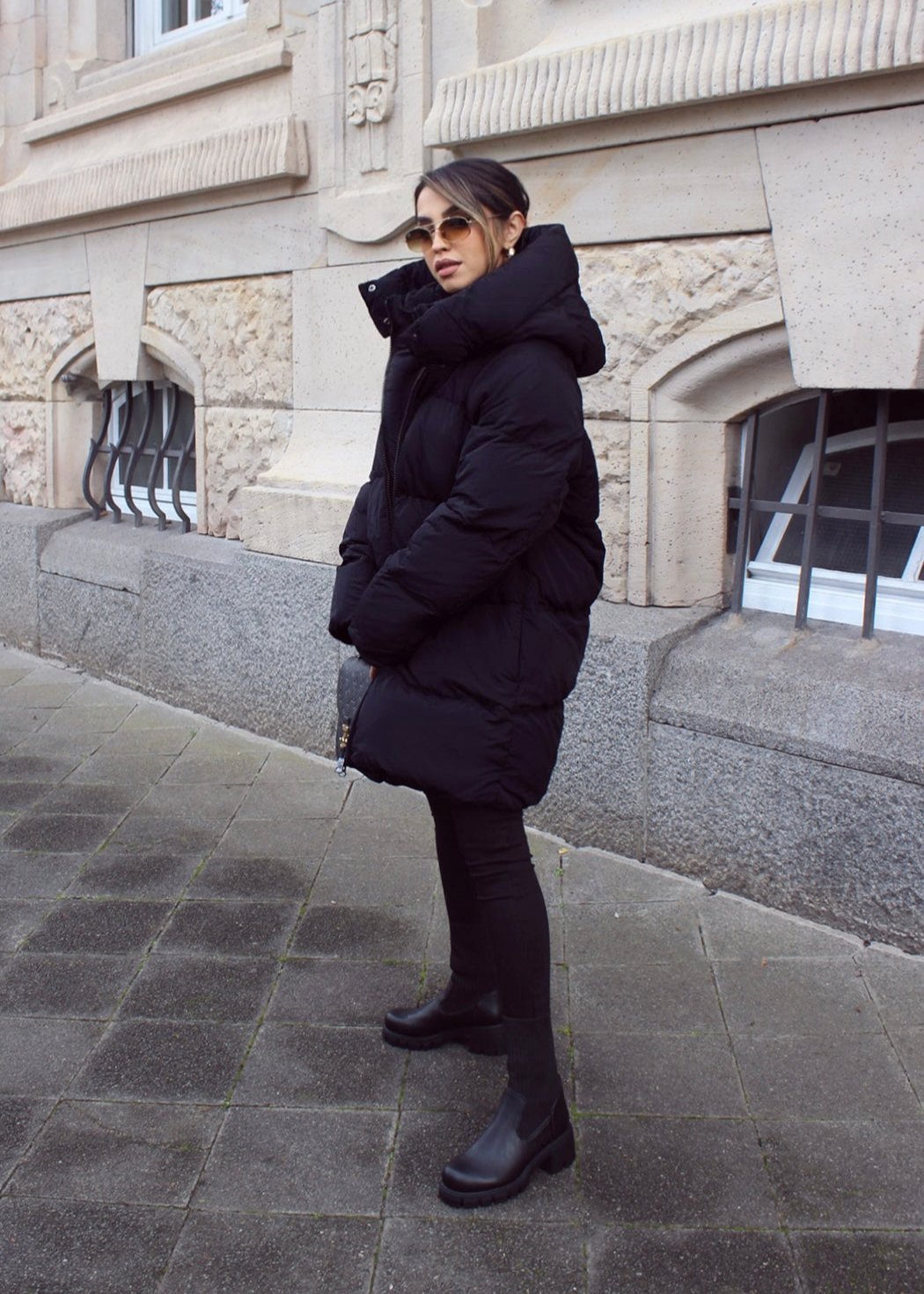 Steppjacke mit Kapuze