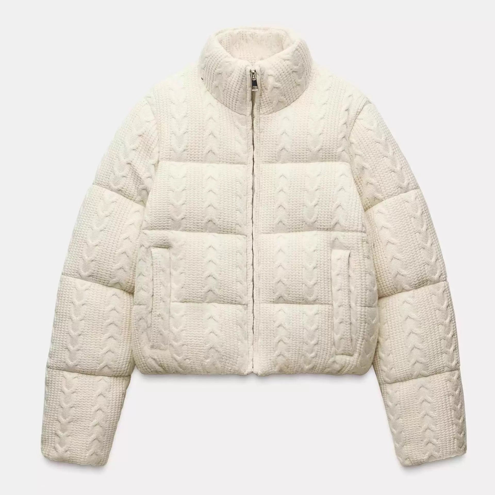 White Pufferjacke