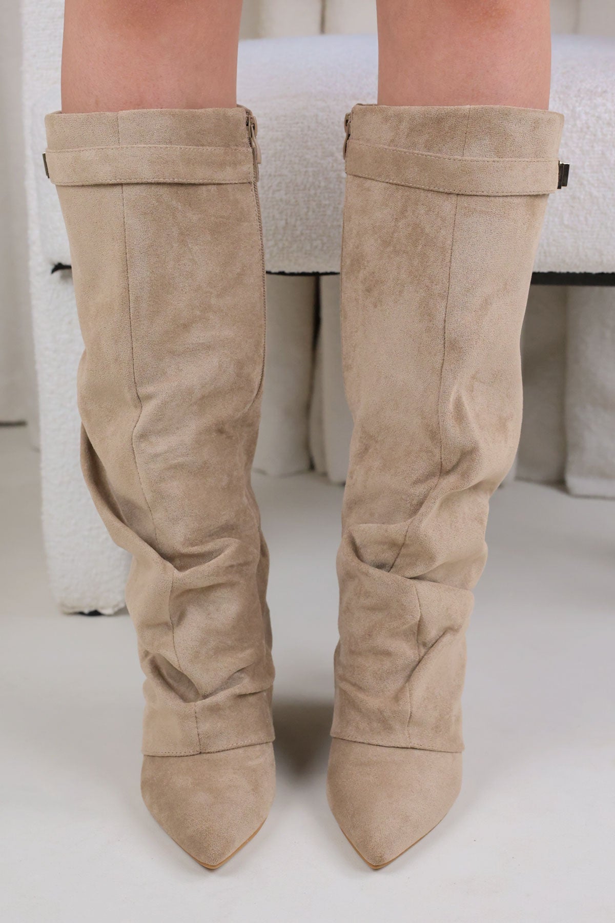 Calianté Shark Boots Stacked - Champagne Beige
