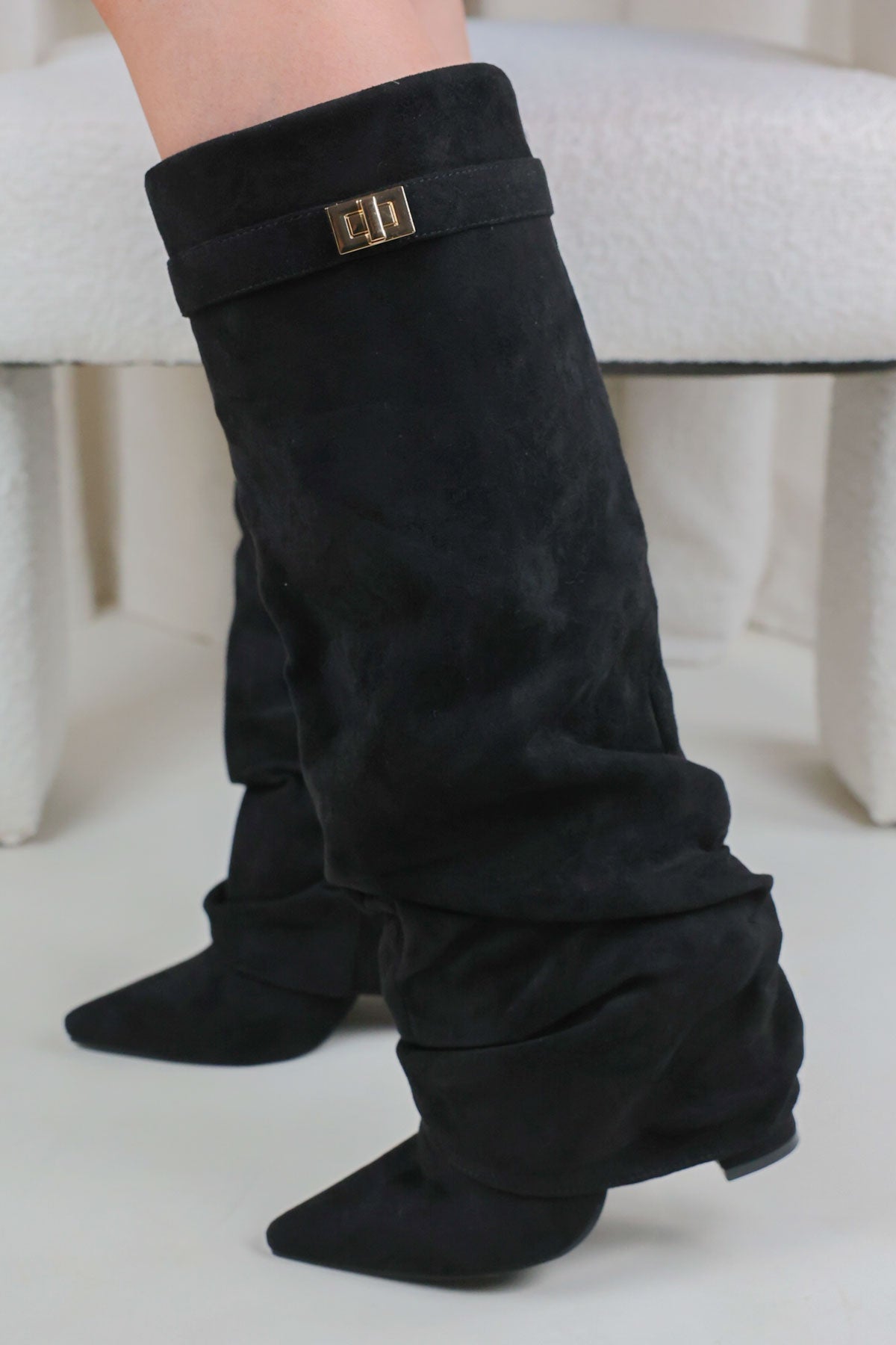 Calianté Shark Boots Stacked - Schwarz