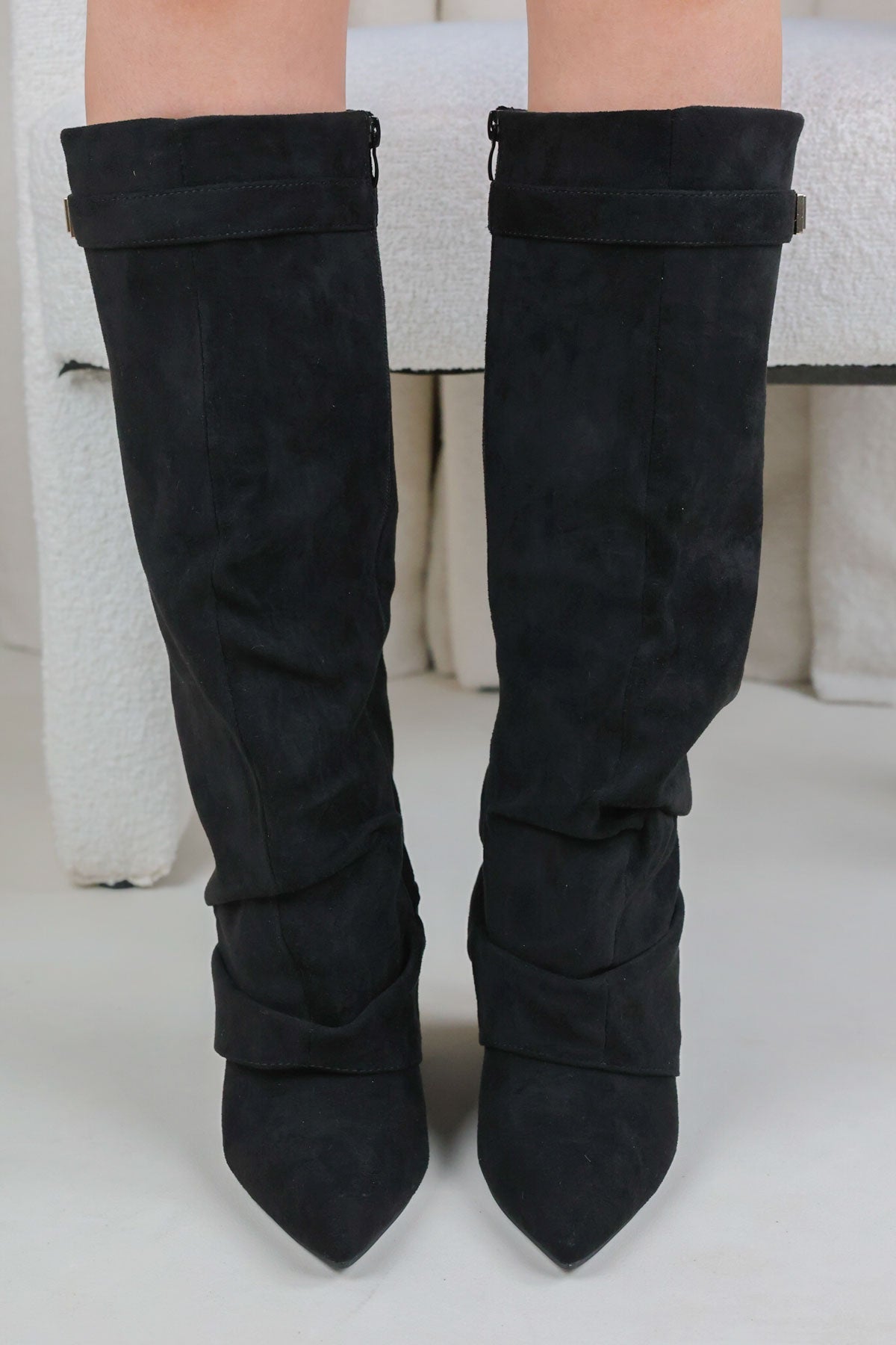 Calianté Shark Boots Stacked - Schwarz