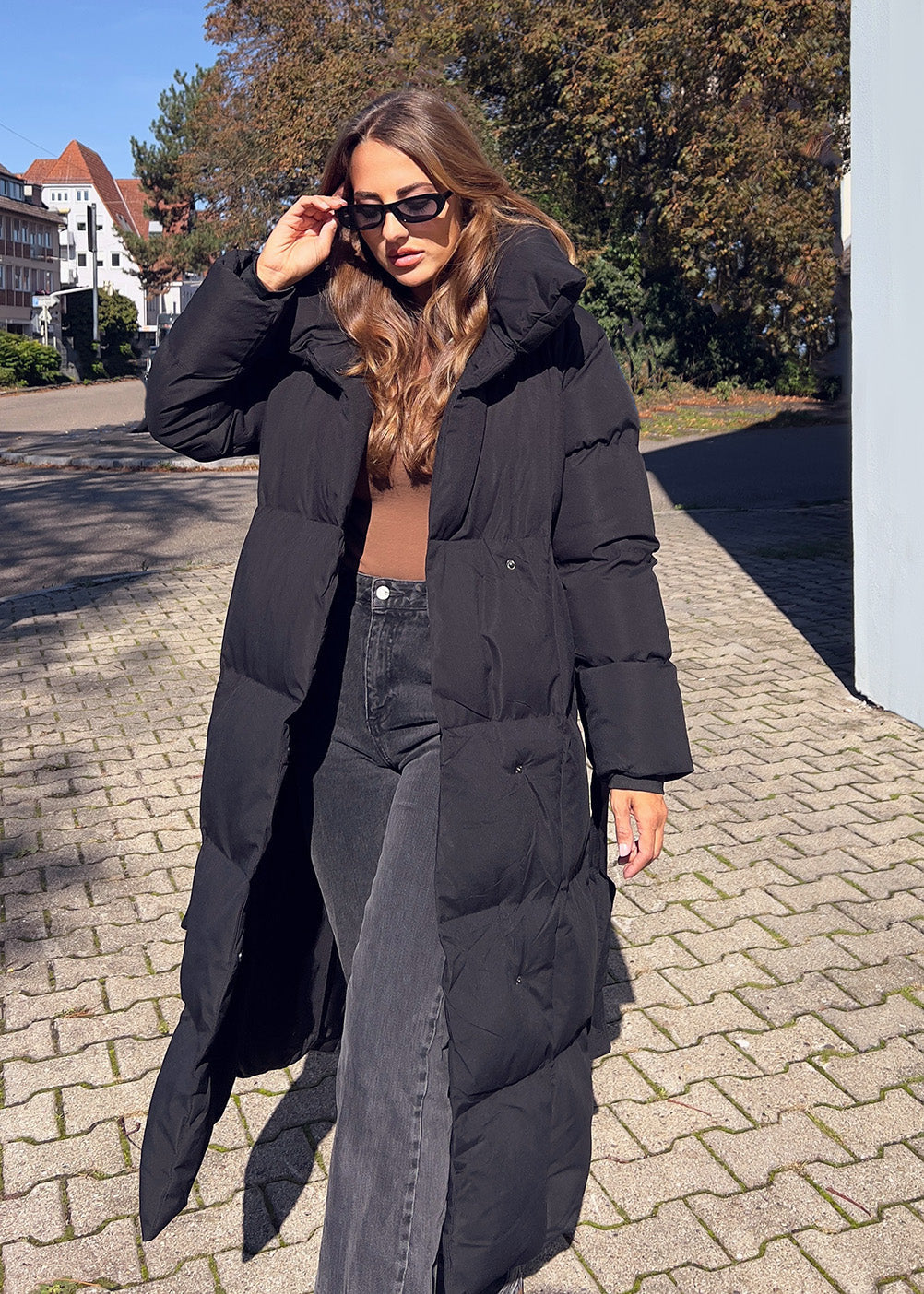 Lange Winterjacke