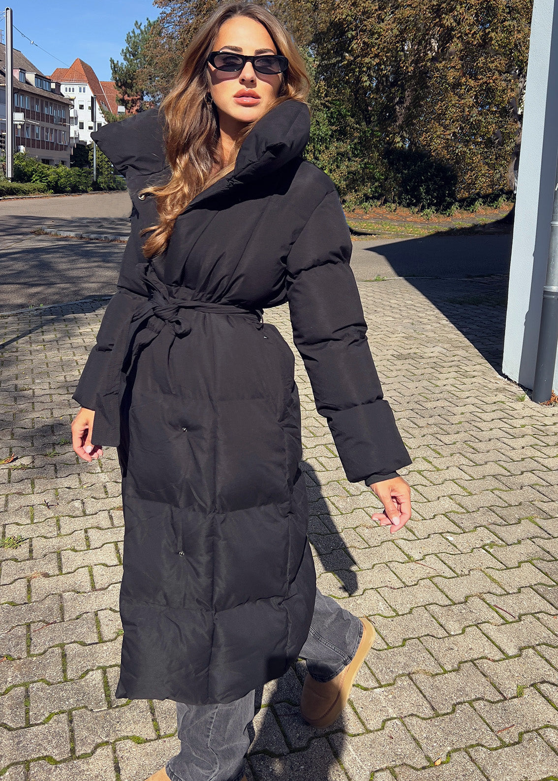 Lange Winterjacke