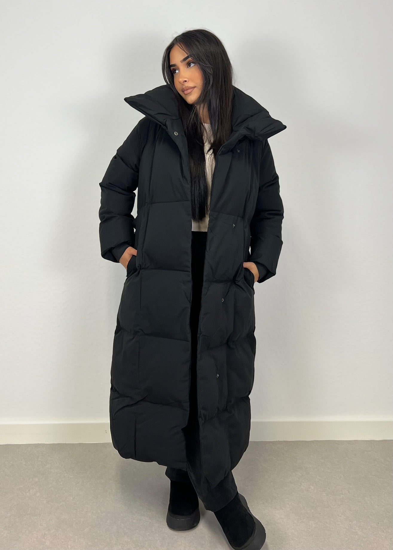 Lange Winterjacke