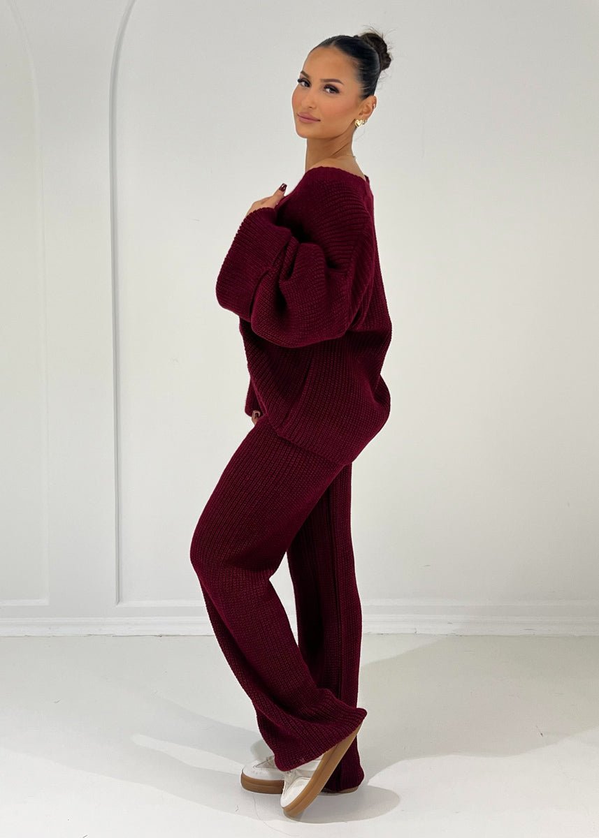 Oversize Strickset mit weiten Ärmeln