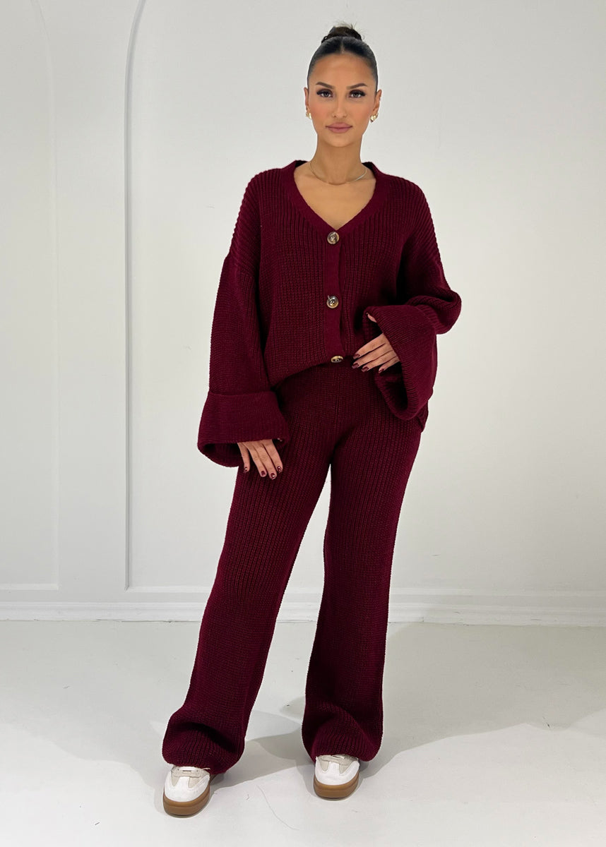 Oversize Strickset mit weiten Ärmeln