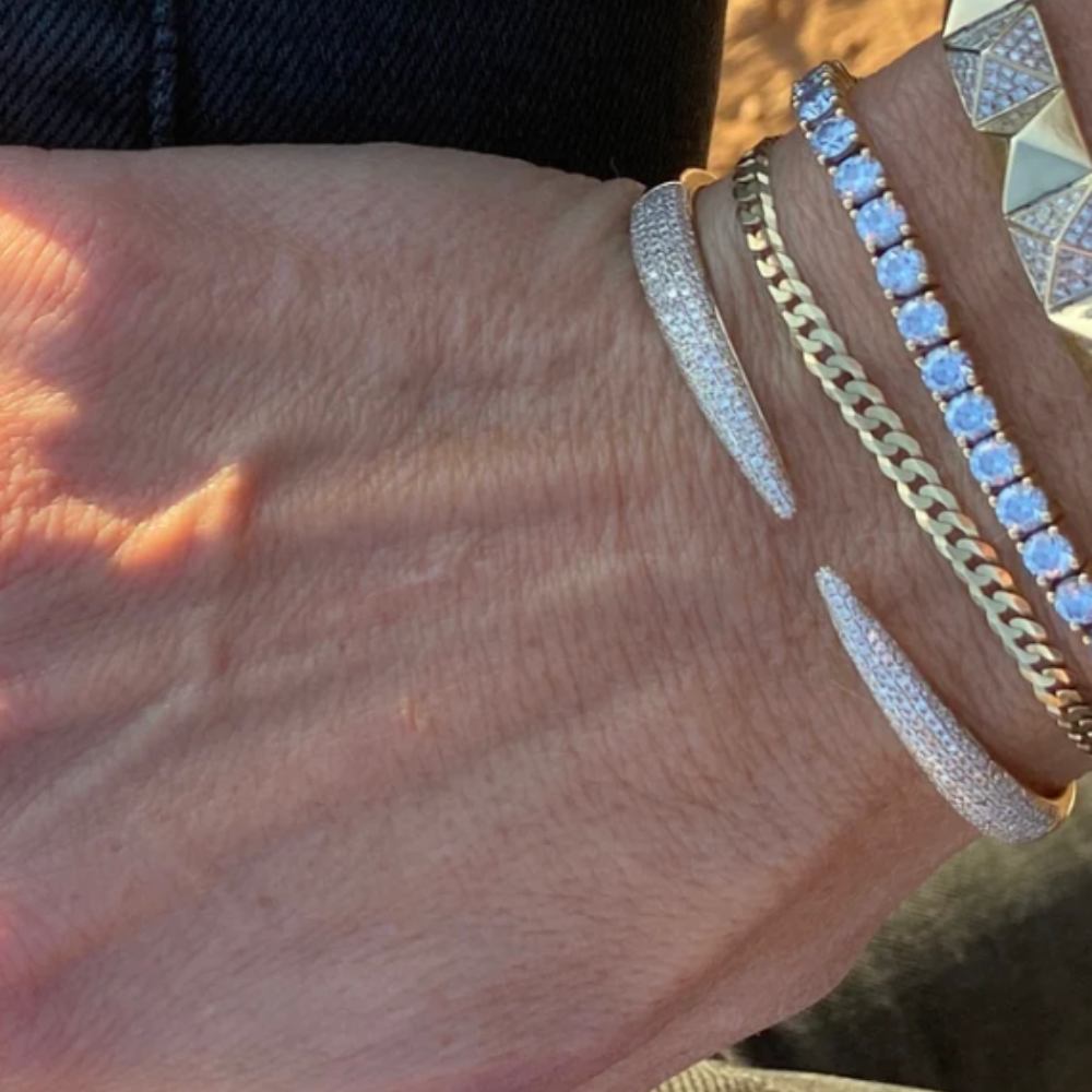 Crystal Armreif - Gold