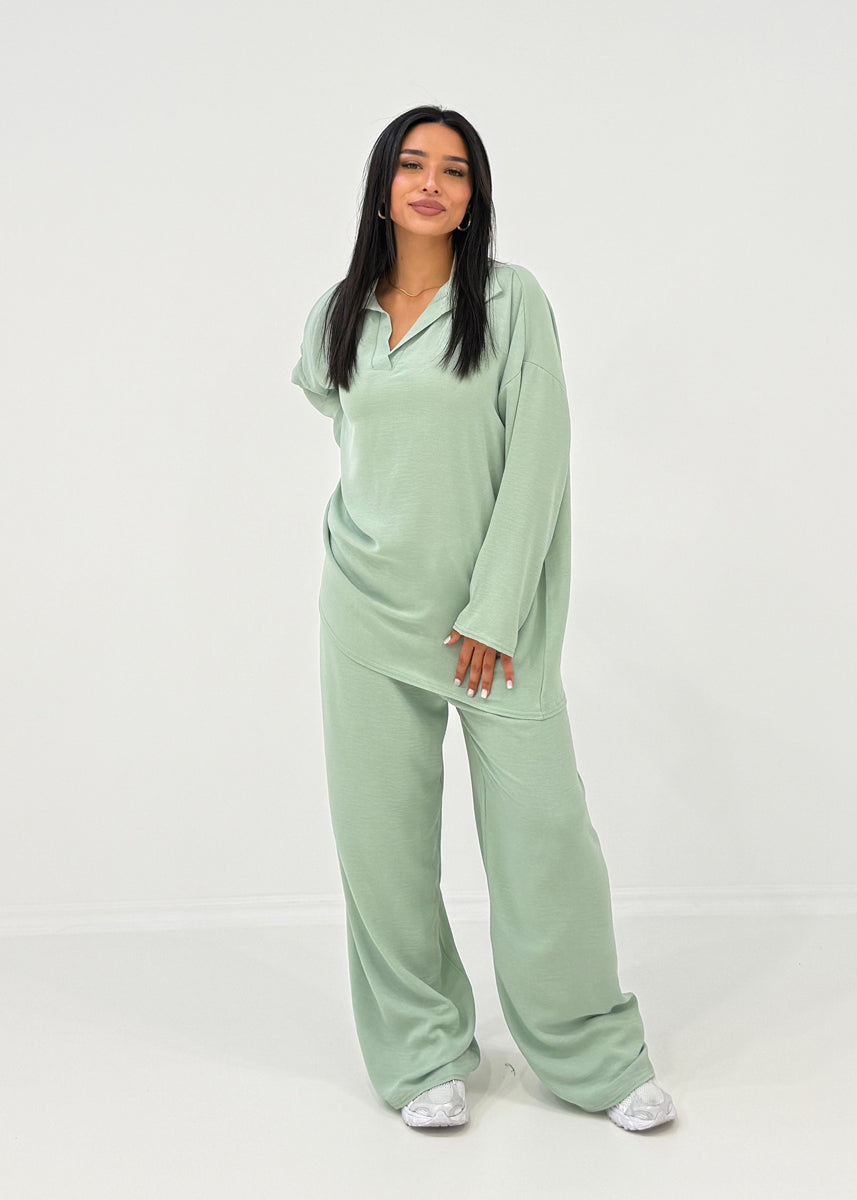 2-teiliges Set mit Kragen