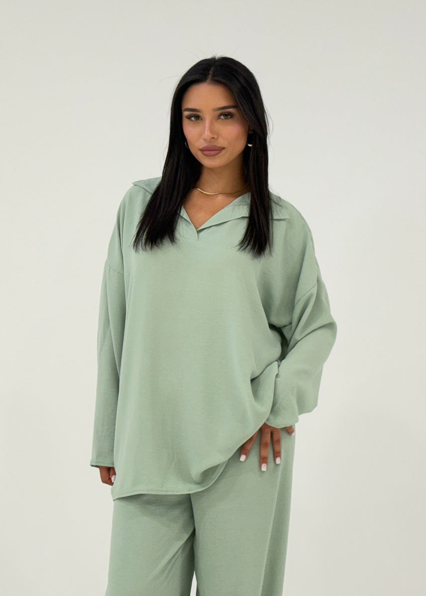 2-teiliges Set mit Kragen