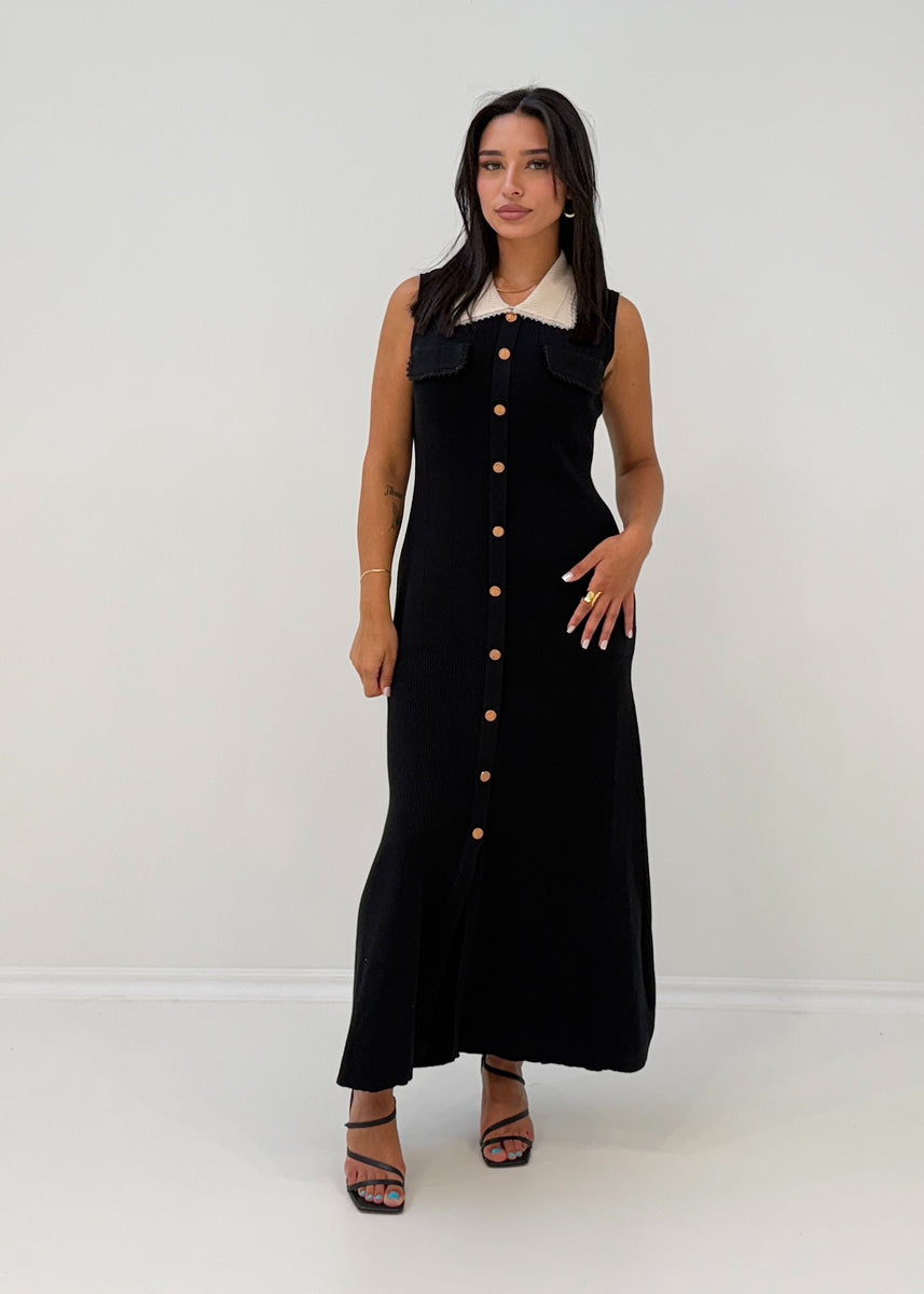 Ärmelloses Strickkleid