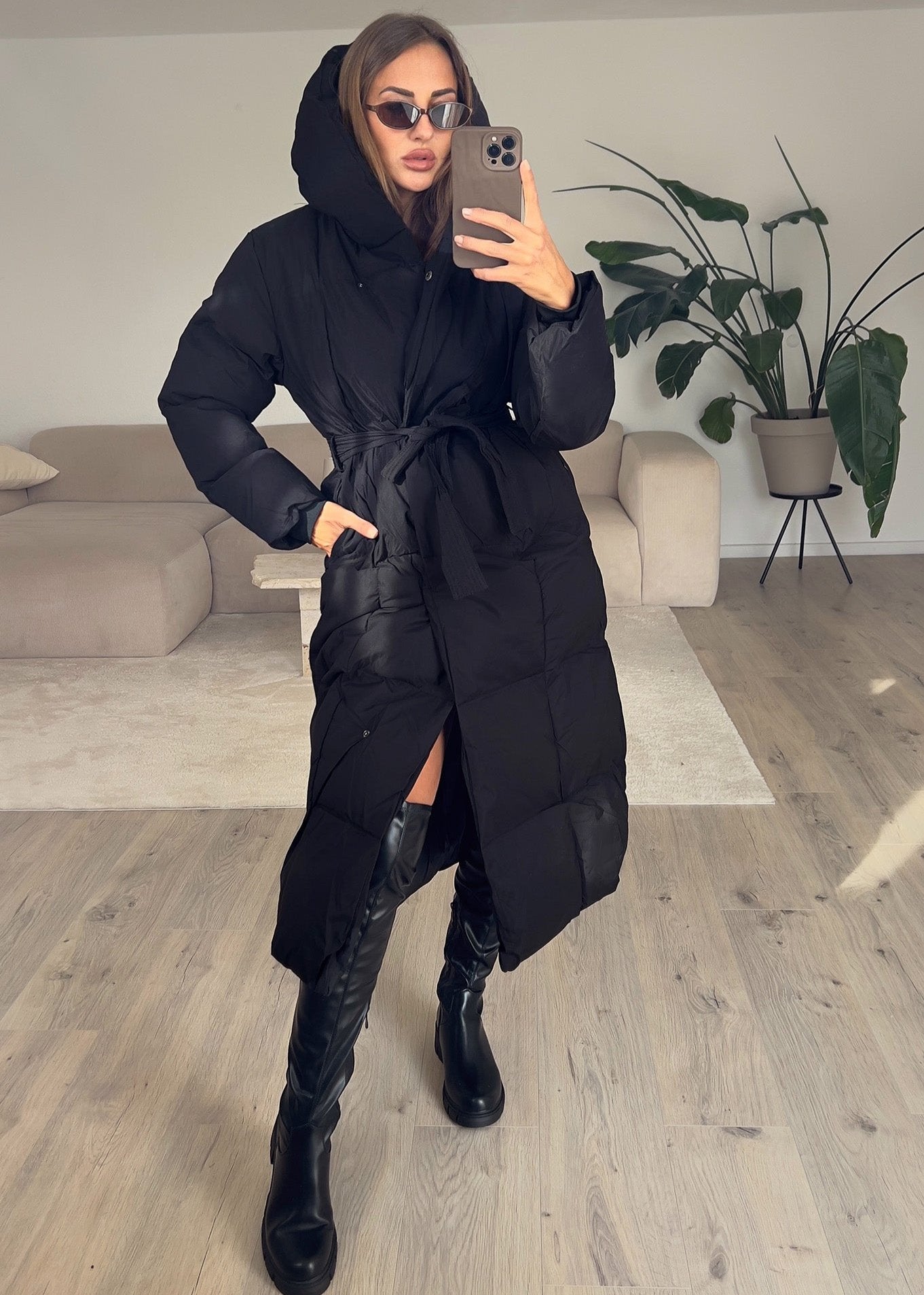 Winterjacke mit Kapuze