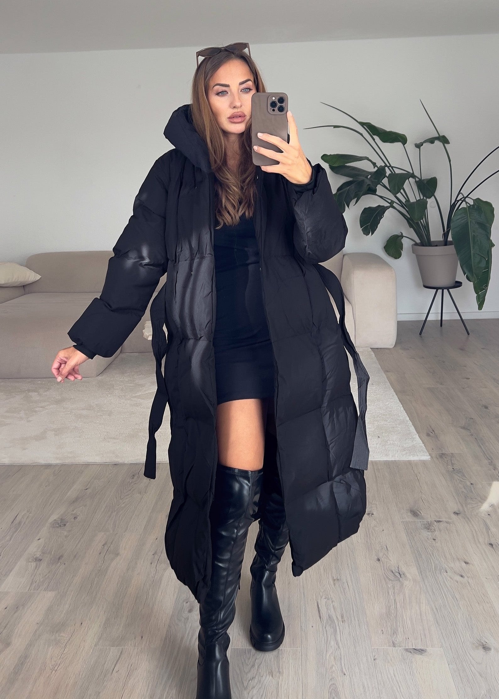 Winterjacke mit Kapuze