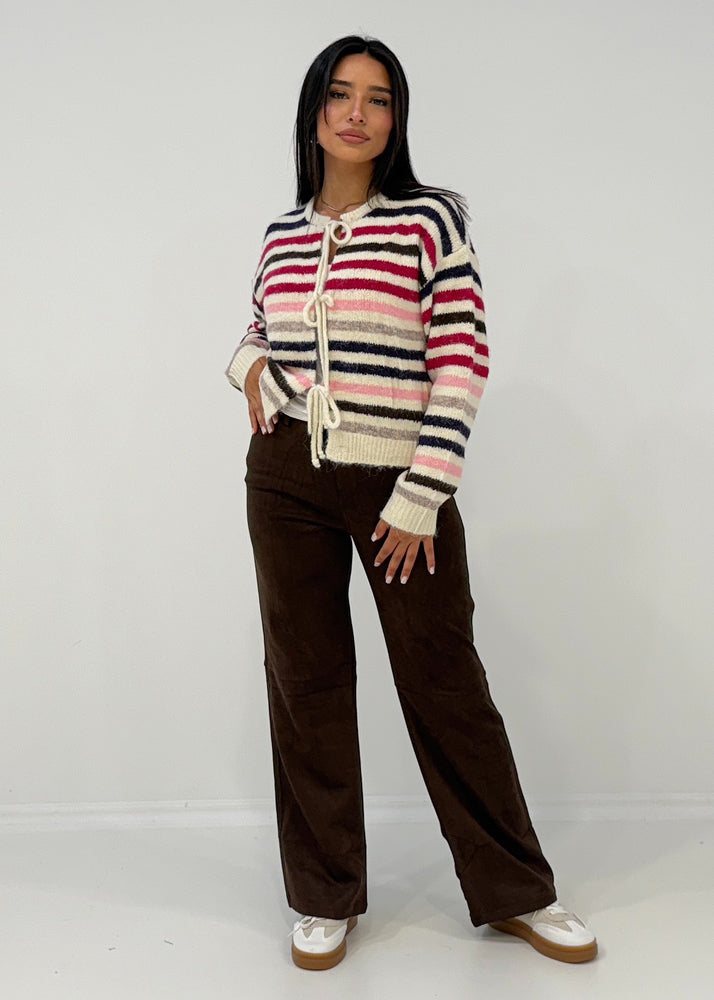 Gestreifter Cardigan