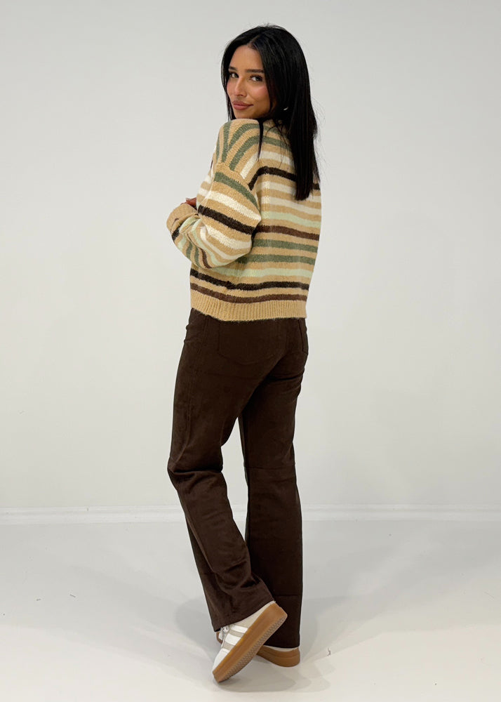 Gestreifter Cardigan