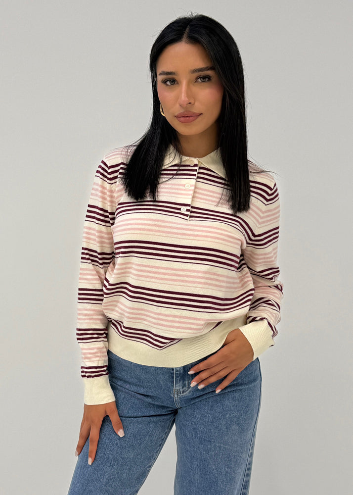 Gestreiftes Sweatshirt