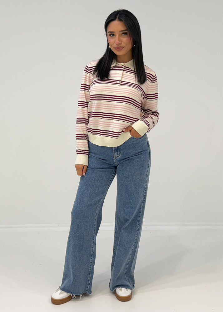 Gestreiftes Sweatshirt