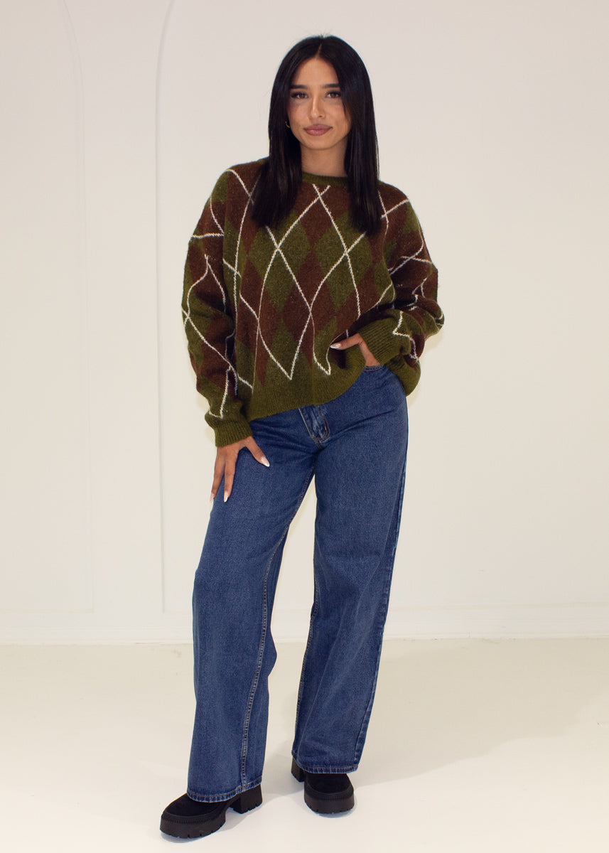 Pullover mit Karomuster