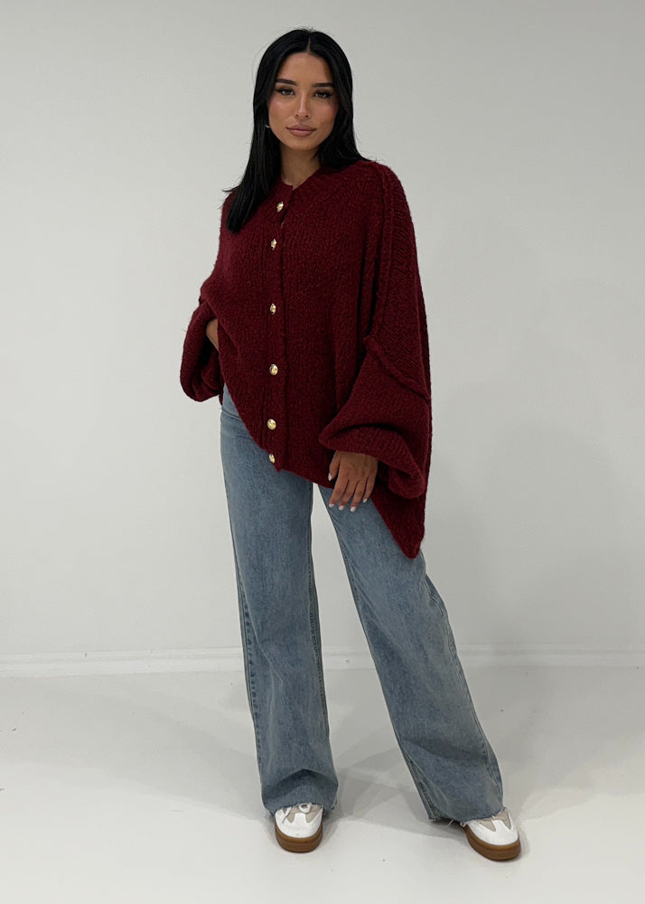 Oversize Strickjacke