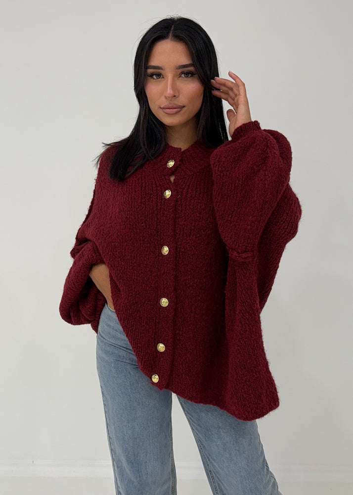 Oversize Strickjacke