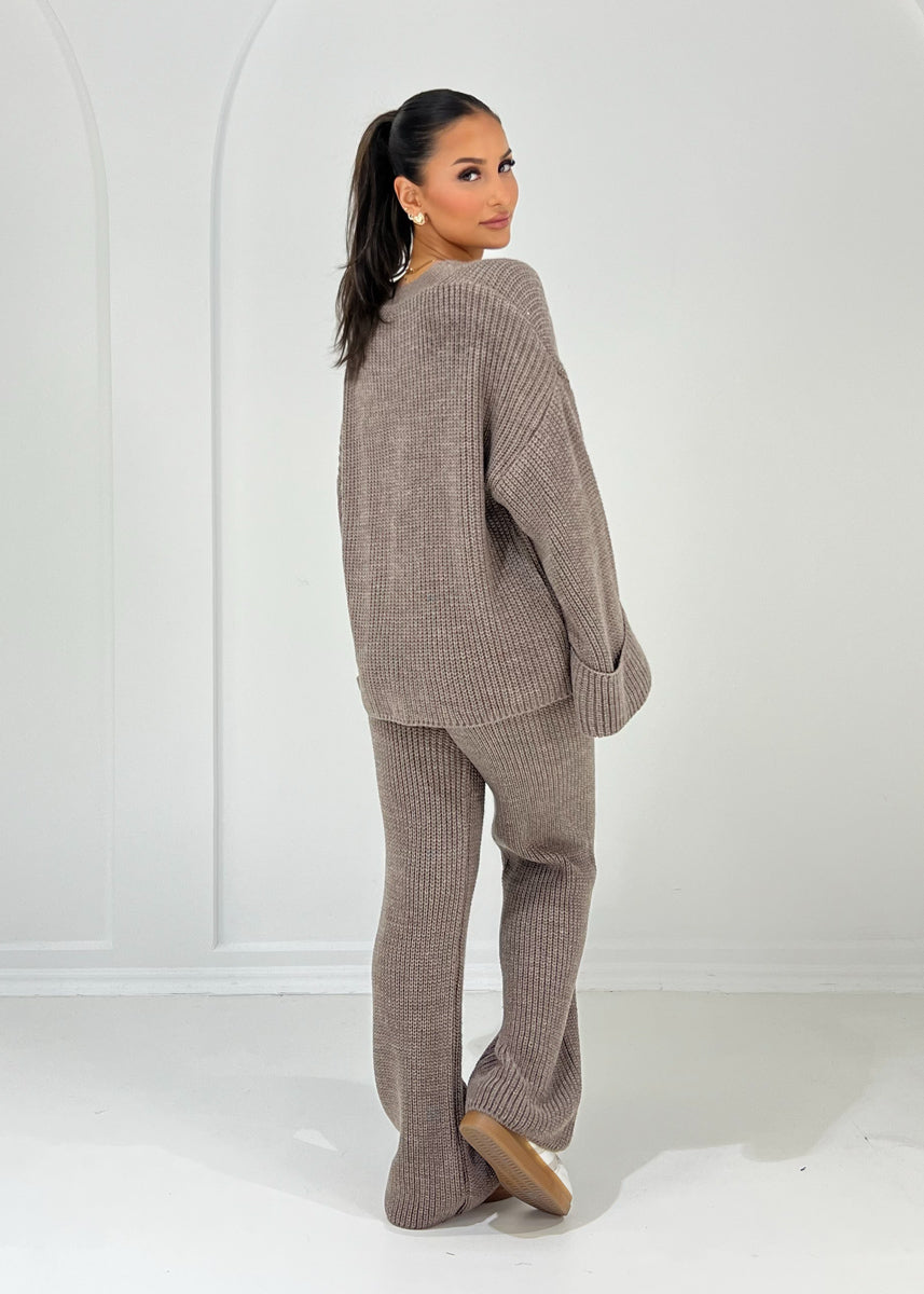 Oversize Strickset mit weiten Ärmeln