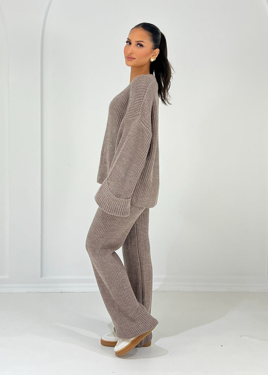 Oversize Strickset mit weiten Ärmeln