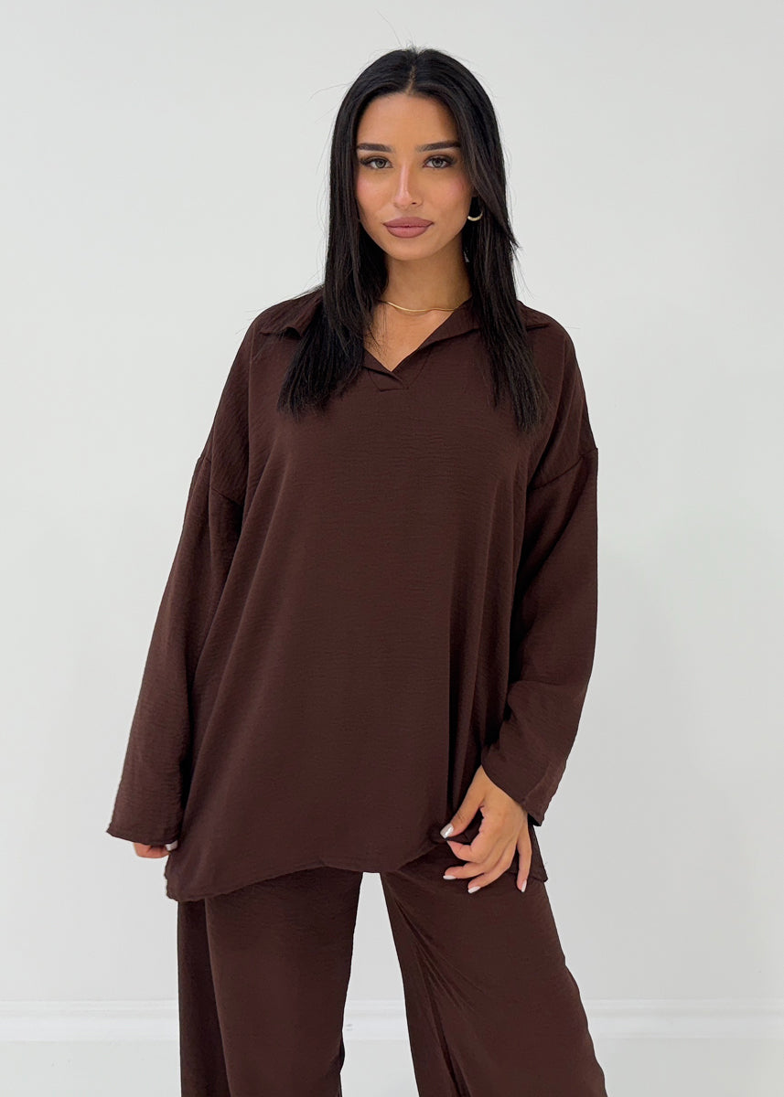 2-teiliges Set mit Kragen