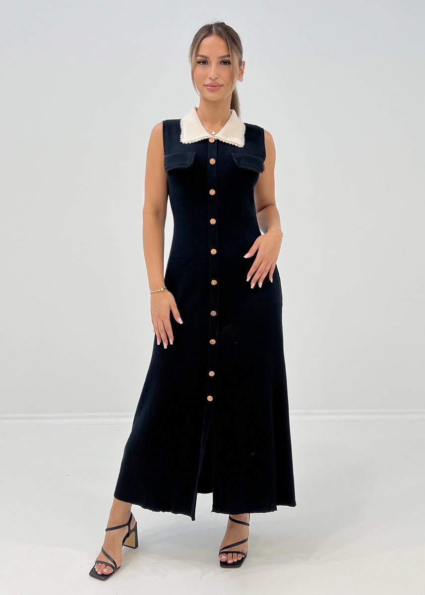 Ärmelloses Strickkleid