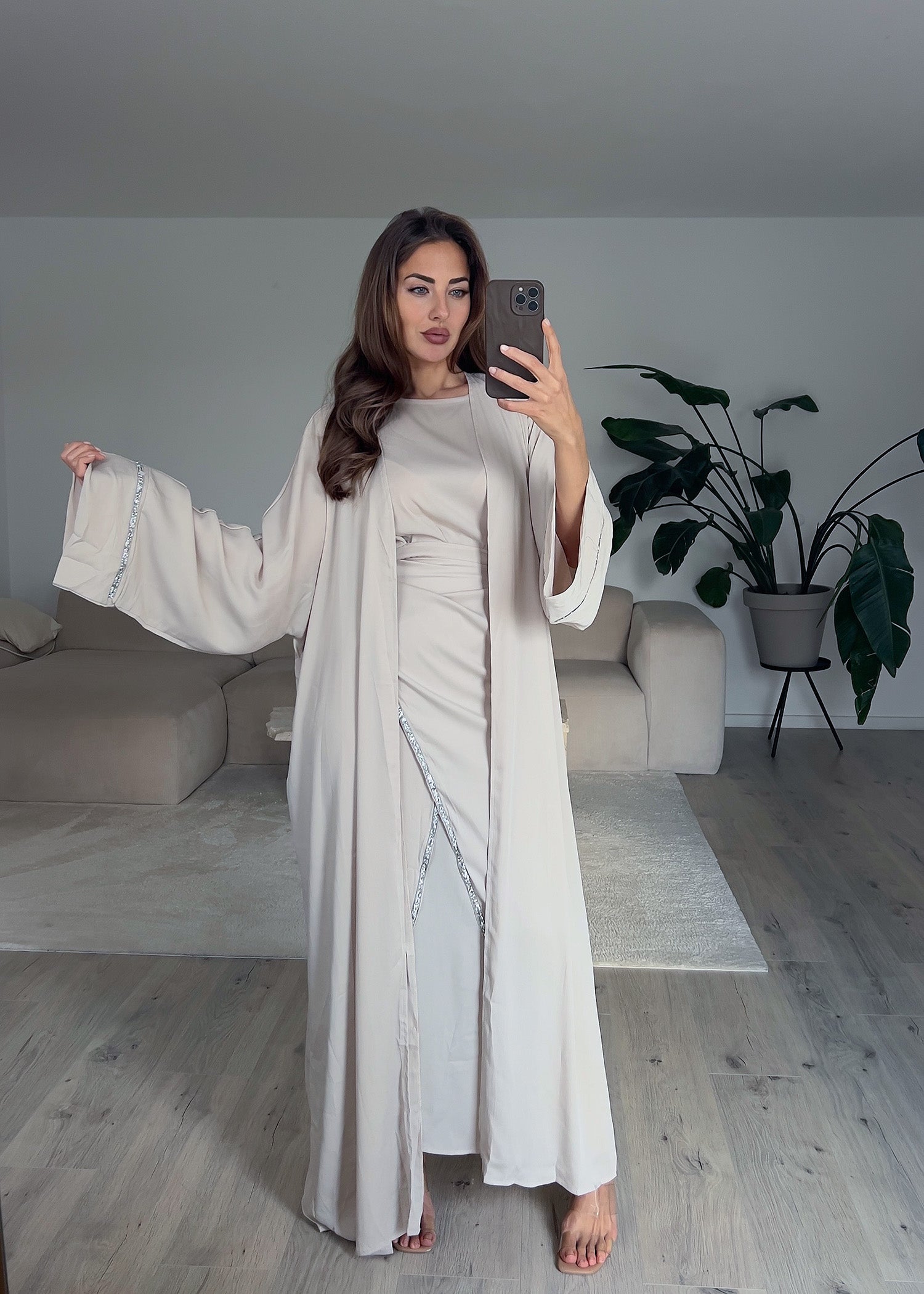 Zweiteiliges Kaftankleid