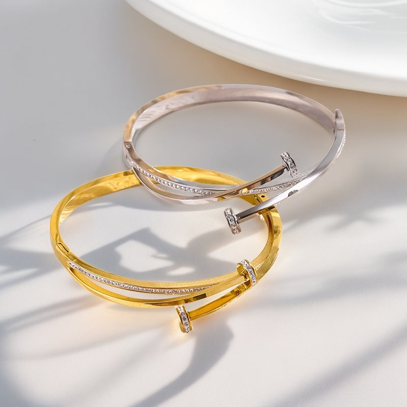 Nagel Kristall Diamant Armband