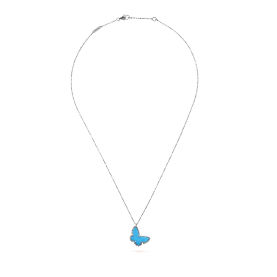 Coki Schmetterling Halskette Silber