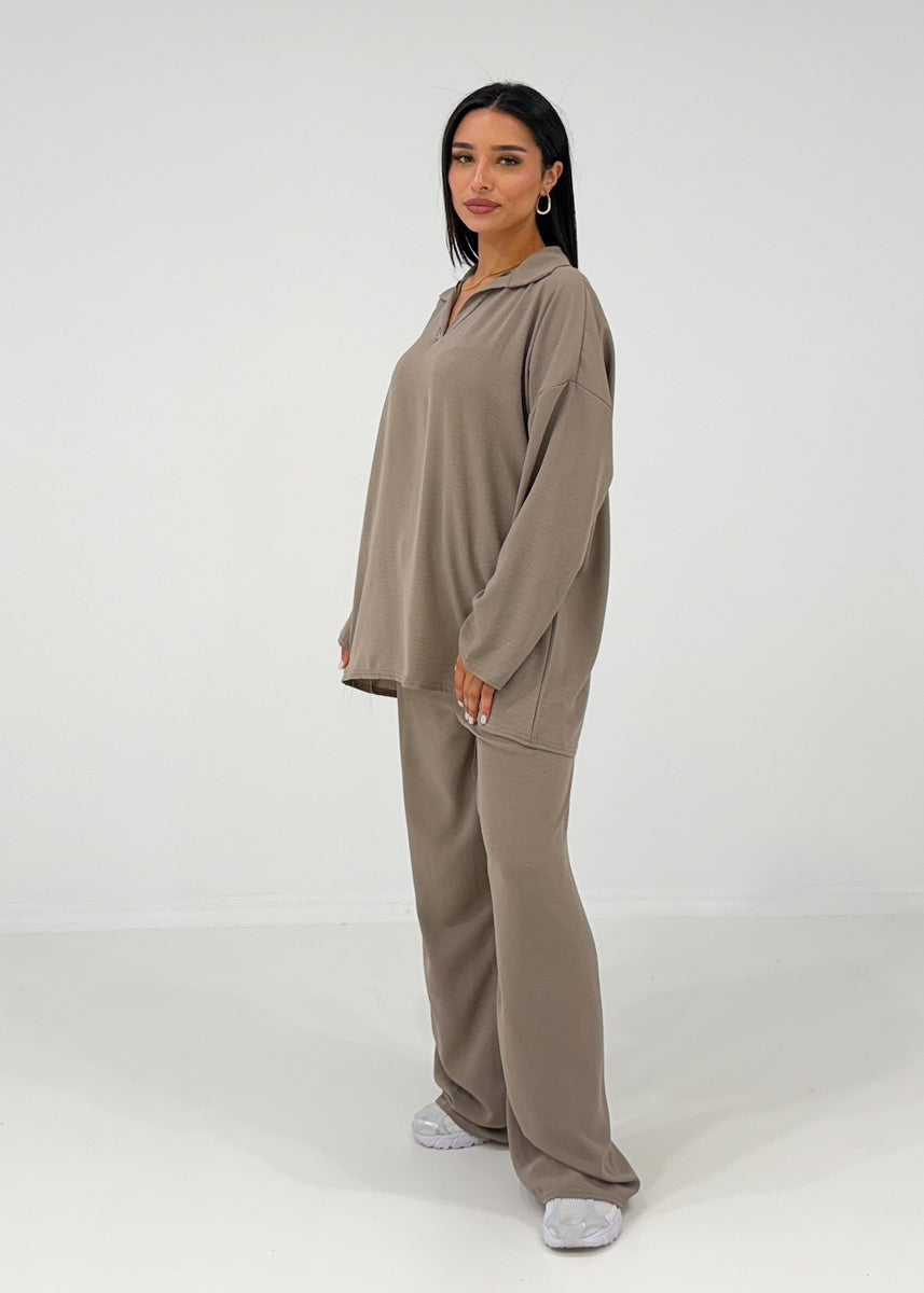 2-teiliges Set mit Kragen