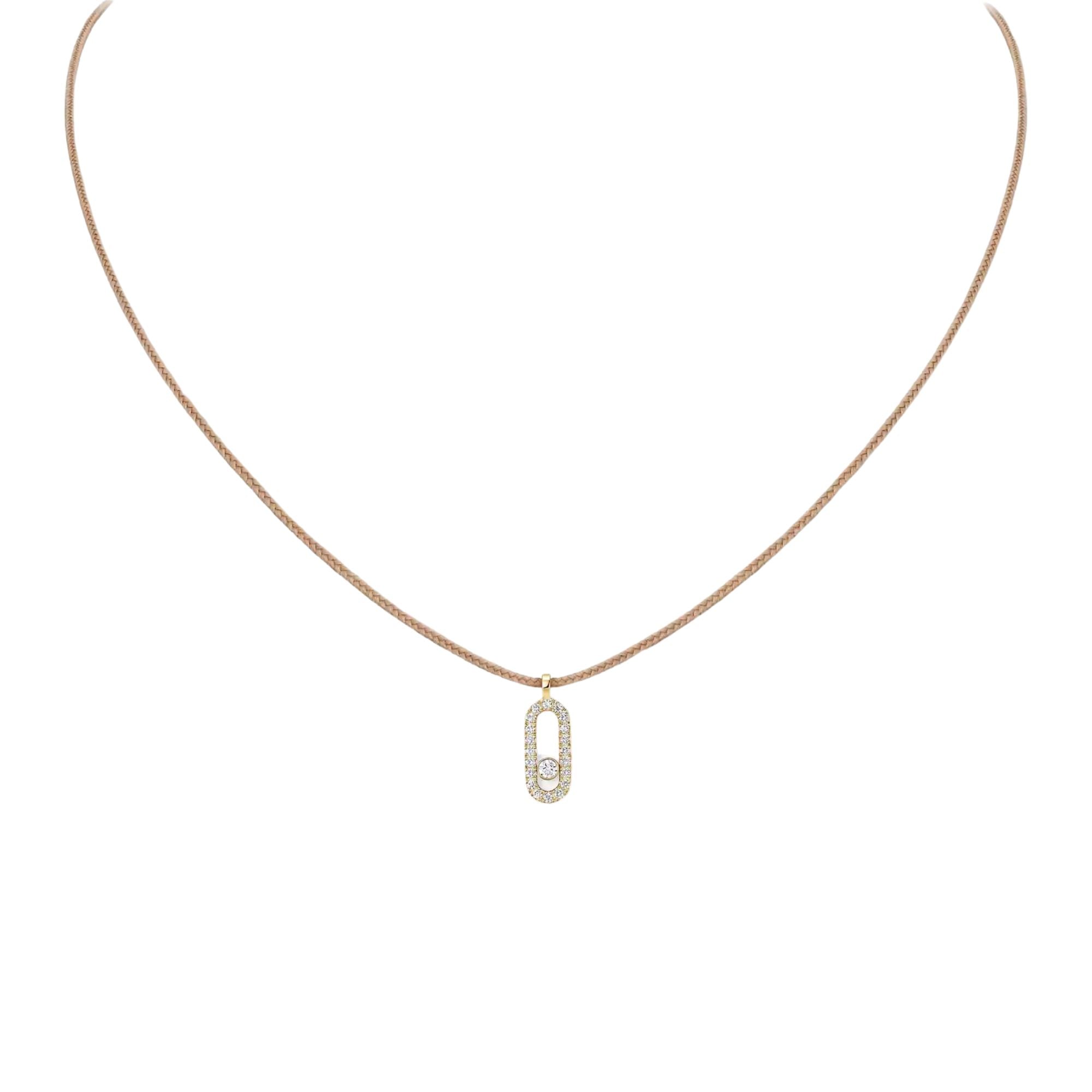 Roped Classy Diamanté Necklace