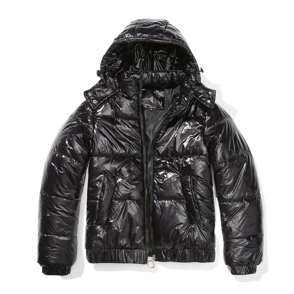 CRIMSON BLACK PUFFER JACKET
