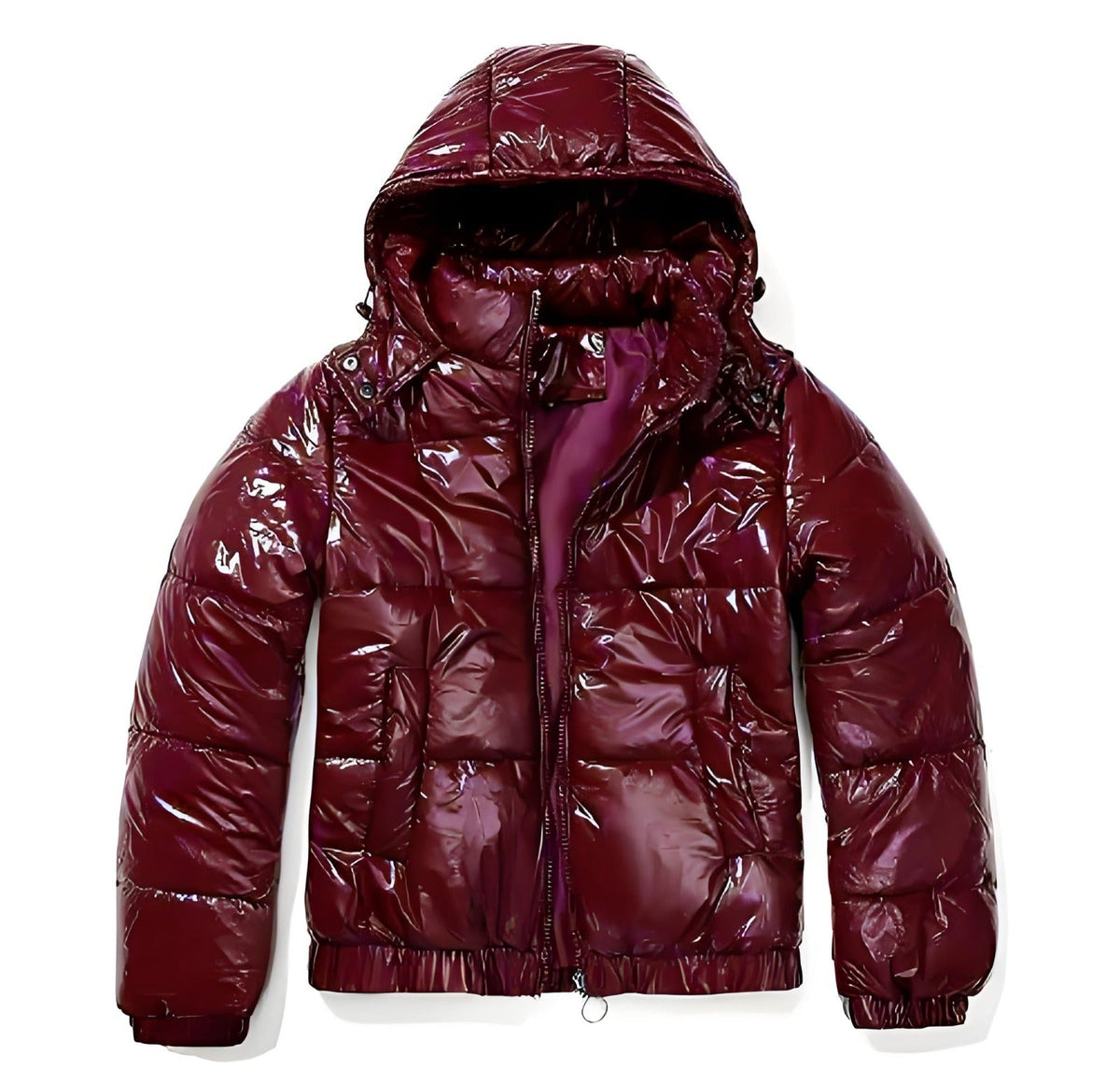 CRIMSON BLACK PUFFER JACKET