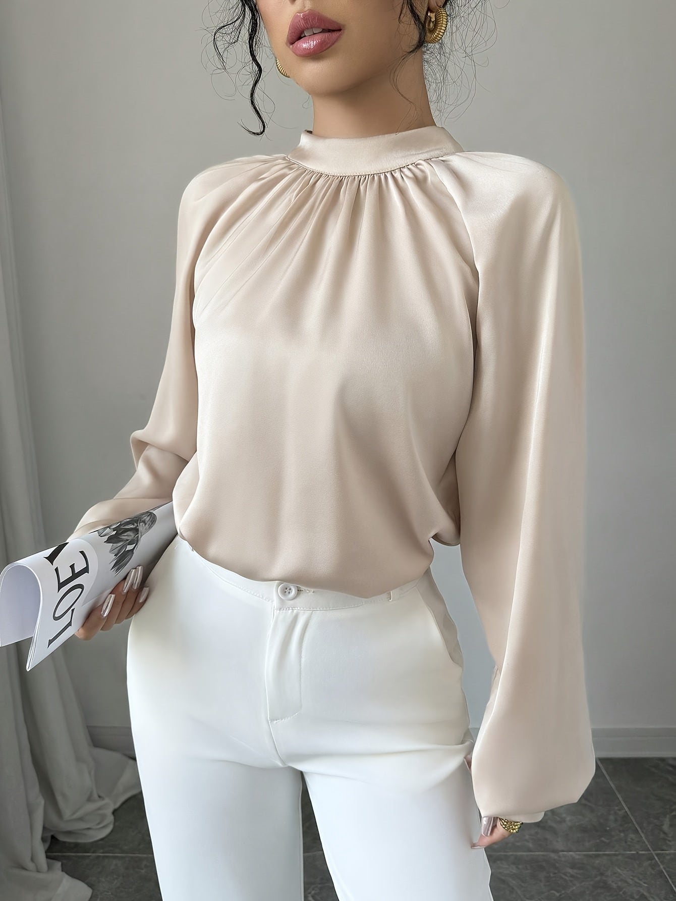 Aurelia Satin Blouse