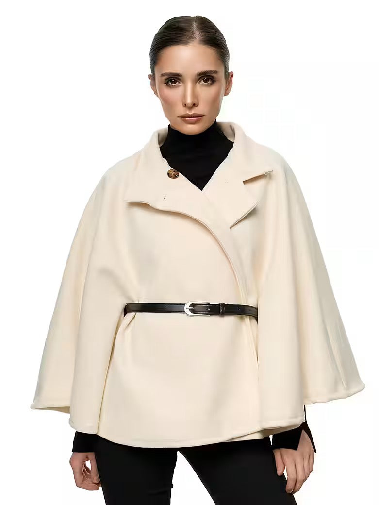 BELTED PONCHO