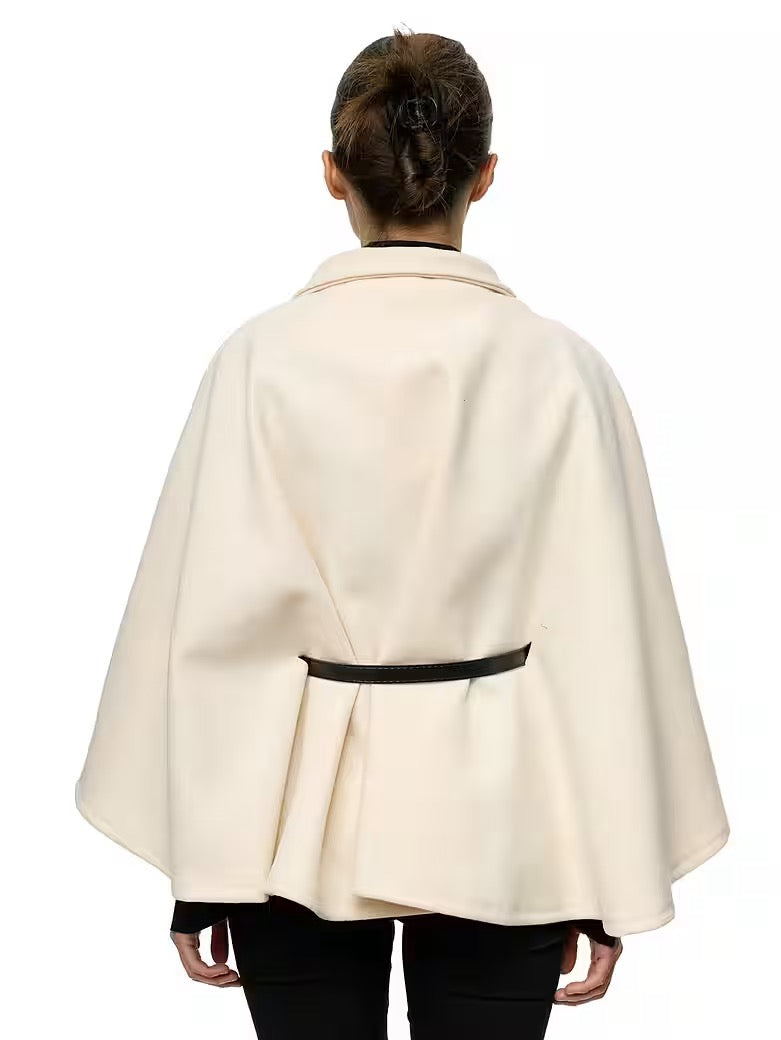 BELTED PONCHO