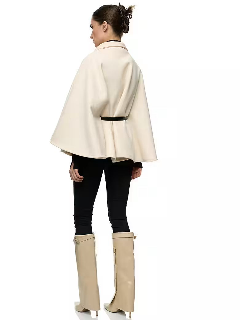 BELTED PONCHO