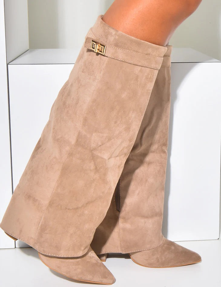 SUEDE SCHUH-BRAUN