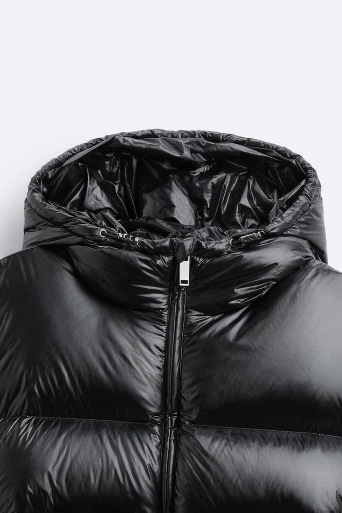 CALESTE BLACK PUFFER JACKET