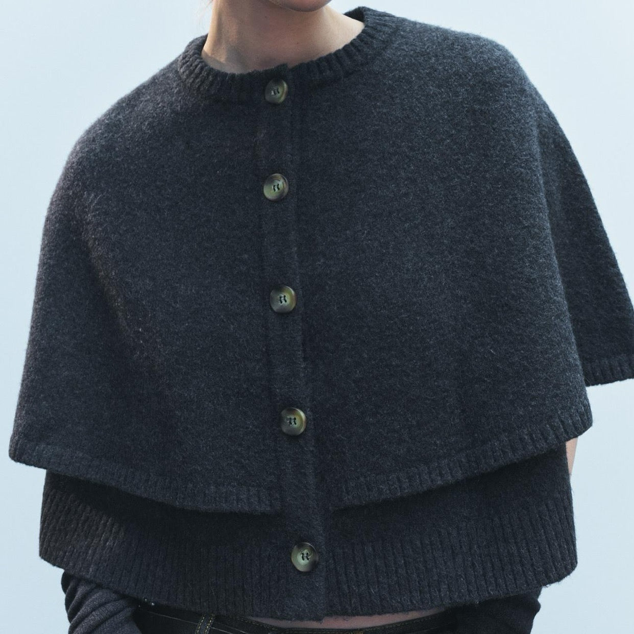 CAPE CARDIGAN SWEATER