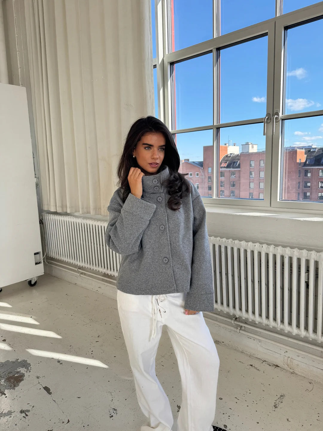 Isola High Neck Coat