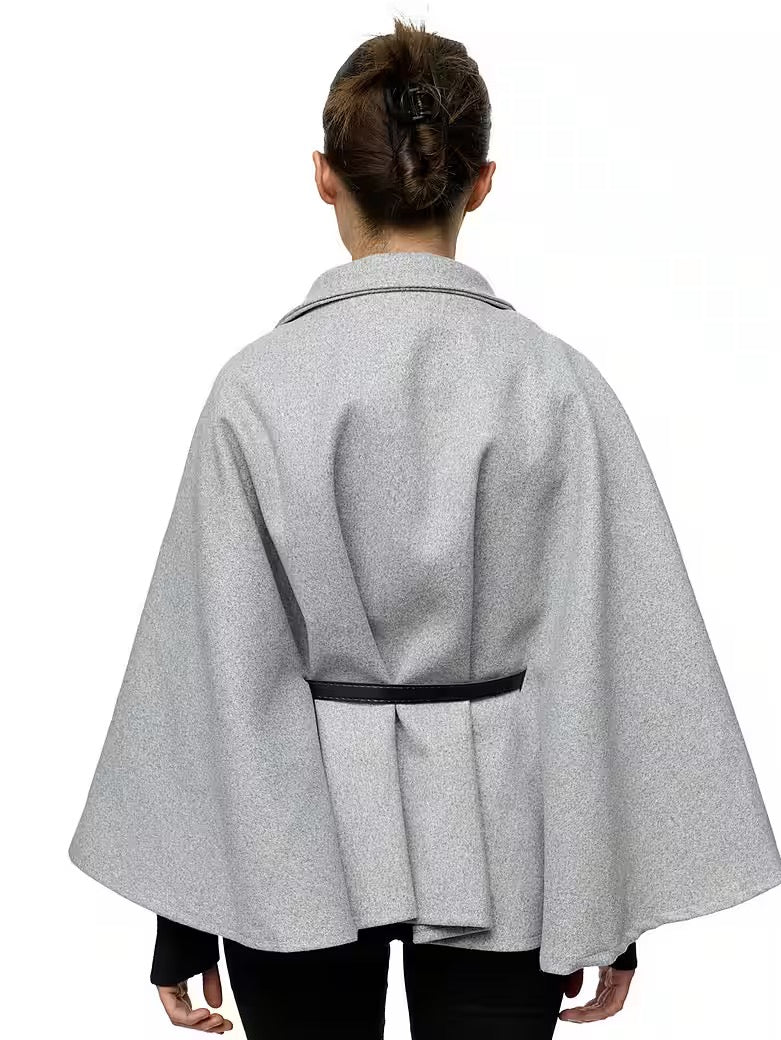 BELTED PONCHO